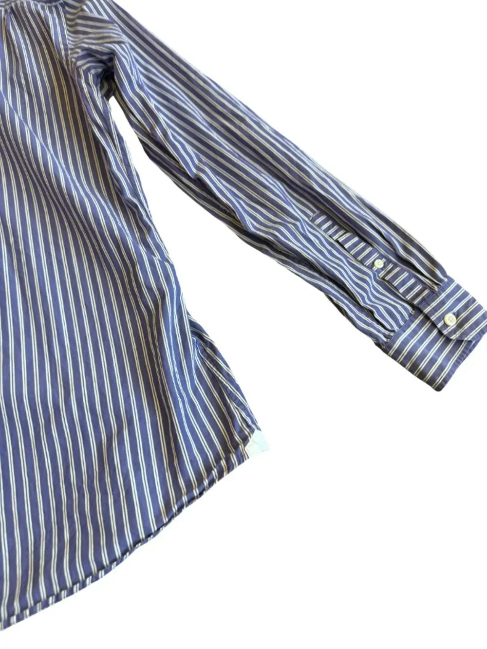 Pink Thomas Pink Purple White Stripe Dress Shirt Long Sleeve Casual Work Large